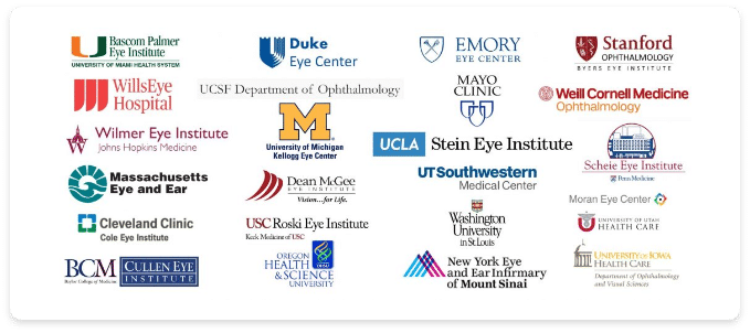 Logos for Eye Center/Institutions