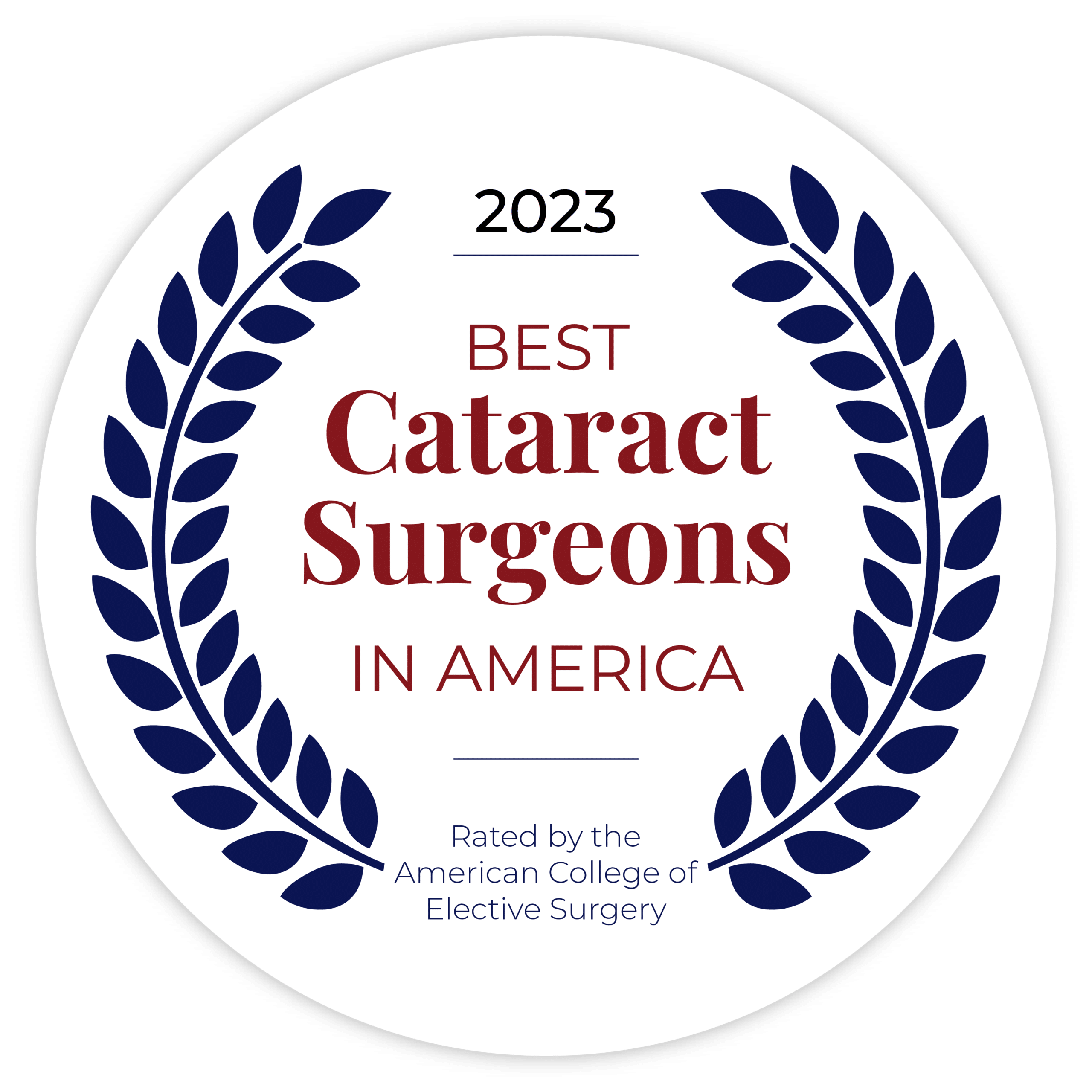 best cataract surgeons in america award