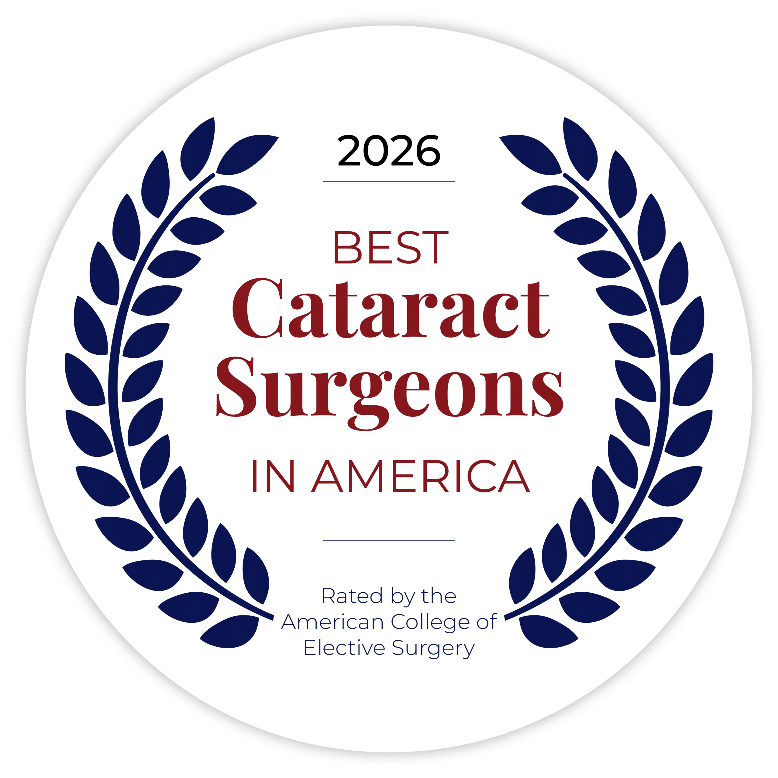 Best Cataract Surgeons in America Badge